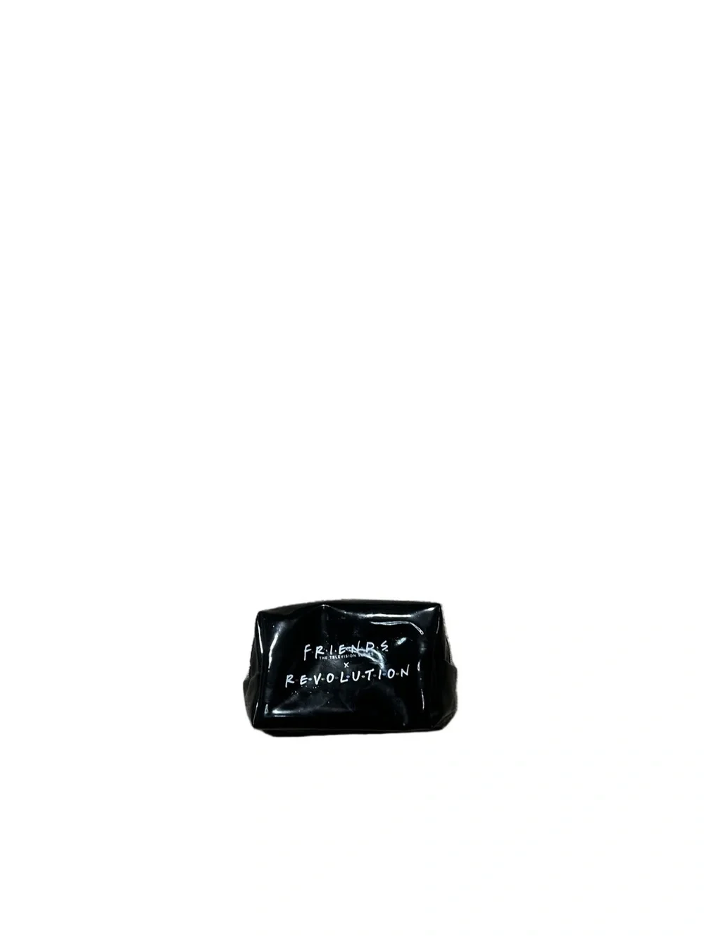 Friends x Revolution Black Cosmetic Makeup Bag Zipper Pouch TV Show Merchandise